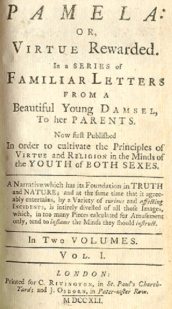 Pamela title page