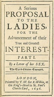 Title page: A Serious Proposal to the Ladies