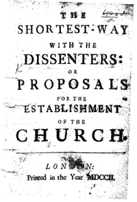 Shortest Way with the Dissenters, title page