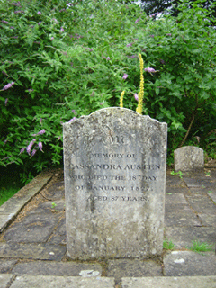 Cassandra Austen's grave marker, Chawton