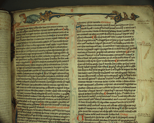 Bracton's De legibus et consuetudinibus Angliae. Manuscript on vellum, written about 1300, proba