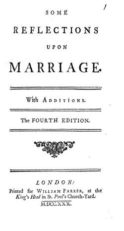 Title page - Some Reflections on Marriage 