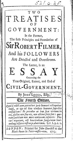 Title page - Two Treatises of Government